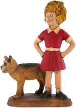 LITTLE ORPHAN ANNIE & SANDY LARGE & IMPRESSIVE STATUE.