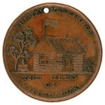 HARRISON & VAN BUREN NICE MEDALS PAIR FOR 1840 OPPOSING CANDIDATES.