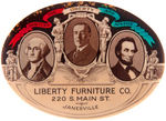 WILSON/WASHINGTON/LINCOLN TRIGATE "FIGHTERS FOR LIBERTY AND JUSTICE" MIRROR.