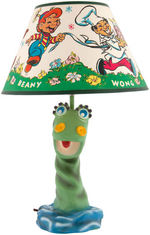 BEANY & CECIL LAMP & SHADE.