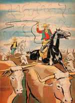 "TOM MIX BIG LITTLE BOOK PICTURE PUZZLES" COMPLETE SET.