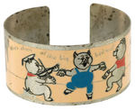 BIG BAD WOLF AND THREE LITTLE PIGS CUFF BRACELET CIRCA 1933.