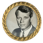ROBERT KENNEDY REAL PHOTO 1964 CAMPAIGN BADGE.