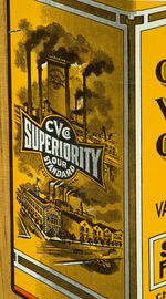 "CHICAGO VARNISH COMPANY" 1920's COMBINATION COUNTER/HANGING SIGN.