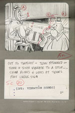 "TENNESSEE TUXEDO AND HIS TALES - PHUNNIE MUNNIE" ORIGINAL STORYBOARD ART.