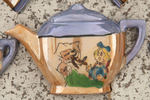 "THREE LITTLE PIGS" COMPLETE BOXED CHINA TEA SET.