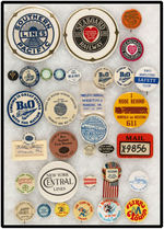 EASTERN RAILROADS OUSTANDING COLLECTION OF 32 BUTTONS MOSTLY 1920s-1960s.