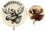 THEODORE ROOSEVELT FIVE BULL MOOSE ITEMS FROM 1912.