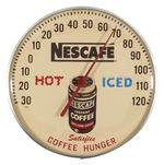 "NESCAFE INSTANT COFFEE" ADVERTISING THERMOMETER.