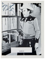 “WESTERN FILM FAIR” AUTOGRAPHED CONVENTION PROGRAM WITH 17 SIGNATURES.