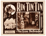 MOVIE PRODUCER NAT LEVINE SIGNED “RIN-TIN-TIN” LOBBY CARD AND BOOK.