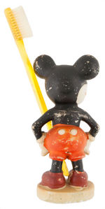 "MICKEY MOUSE" RARE BISQUE TOOTHBRUSH HOLDER.