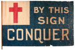 CHRISTIAN FLAG DESIGN ALTERED AND USED IN KU KLUX KLAN 1920'S PARADES.