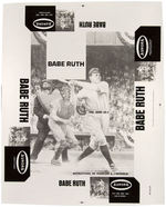 AURORA "BABE RUTH" POSITIVE PRINTERS FILM FOR BOX ARTWORK.