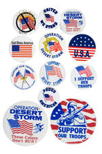 OPERATION DESERT STORM 1990-1991 BUTTON COLLECTION.