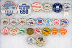 PAUL MUCHINSKY COLLECTION OF SOAP BOX DERBY BUTTONS.