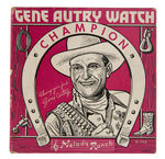 "GENE AUTRY WATCH" BOXED (NON-ANIMATED VARIETY).