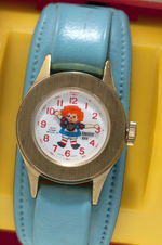 "RAGGEDY ANN" BRADLEY WATCH IN PLASTIC CASE.