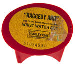 "RAGGEDY ANN" BRADLEY WATCH IN PLASTIC CASE.