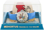 "WOODY WOODPECKER" BOXED ANIMATED WATCH.