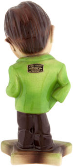 BOB HOPE GLAZED CERAMIC FIGURINE.