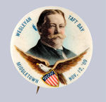 "TAFT DAY" 1909 MULTICOLOR WITH EAGLE.