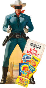 THE LONE RANGER LARGE 1957 GENERAL MILLS STANDEE.