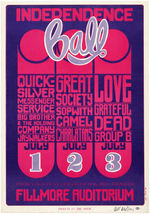 BILL GRAHAM CONCERT POSTER BG-14 FEATURING THE GRATEFUL DEAD SIGNED BY WES WILSON.