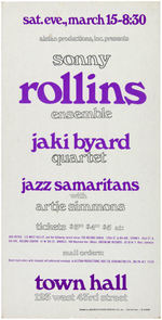 JAZZ CONCERT POSTERS LOT FEATURING LEGENDARY ARTISTS.