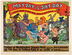 "MAY DAY IS JAY DAY" CENTERFOLD POSTER FOR "NINTH ANNUAL CENTRAL PARK SMOKE IN AND PARADE 1976".