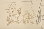 "GO GO GOPHERS" BACKGROUND PENCIL LOT OF FIVE LAYOUTS.