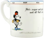 MICKEY & MINNIE MOUSE RARE & EXCEPTIONAL PARAGON CHINA MUG.