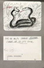 "THE WORLD OF COMMANDER McBRAGG - OKEFENOKEE SWAMP" ORIGINAL STORYBOARD ART.