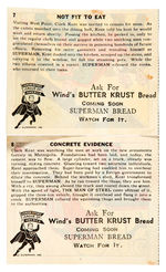 "SUPERMAN" BREAD CO. ADVENTURE CARD PAIR