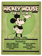 "MICKEY MOUSE BOOK" FIRST LICENSED DISNEY PUBLICATION.