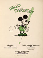 "MICKEY MOUSE BOOK" FIRST LICENSED DISNEY PUBLICATION.