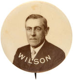 “WILSON” LARGE AND SCARCE SEPIA PORTRAIT BUTTON.