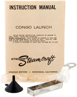 "ATWOOD STEAMCRAFT CONGO LAUNCH" BOXED STEAM-POWERED BOAT.