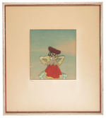 "FERDINAND THE BULL" FRAMED MATADOR ANIMATION CEL DISPLAY.