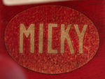 PRE-DISNEY "MICKY" MICKEY MOUSE WOOD FIGURE.