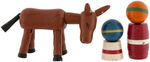 CIRCUS ANIMALS WOOD-JOINTED FIGURE LOT.