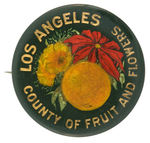 LOS ANGELES COUNTY ‘CRYSTOGLAS’ TECHNIQUE GORGEOUS BUTTON.