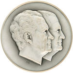 NIXON 1973 OFFICIAL INAUGURAL MEDAL IN ANTIQUE STERLING SILVER FINISH.