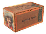 "THE KID" WOODEN CIGAR BOX.