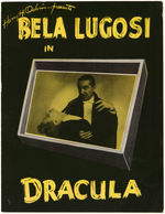 "BELA LUGOSI IN DRACULA" THEATER PROGRAM.
