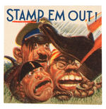 FOUR GRAPHIC AND SCARCE POSTER STAMPS.