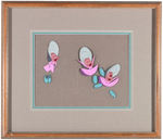 ALICE IN WONDERLAND BABY OYSTERS TRIO FRAMED ANIMATION CEL.