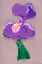 ALICE IN WONDERLAND FLOWER AS OPERA SINGER ANIMATION CEL.