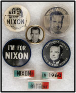 NIXON EIGHT FLASHER BADGES FROM 1960.