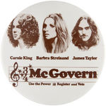 McGOVERN CONCERT BUTTON IN THE RARE 3" SIZE.